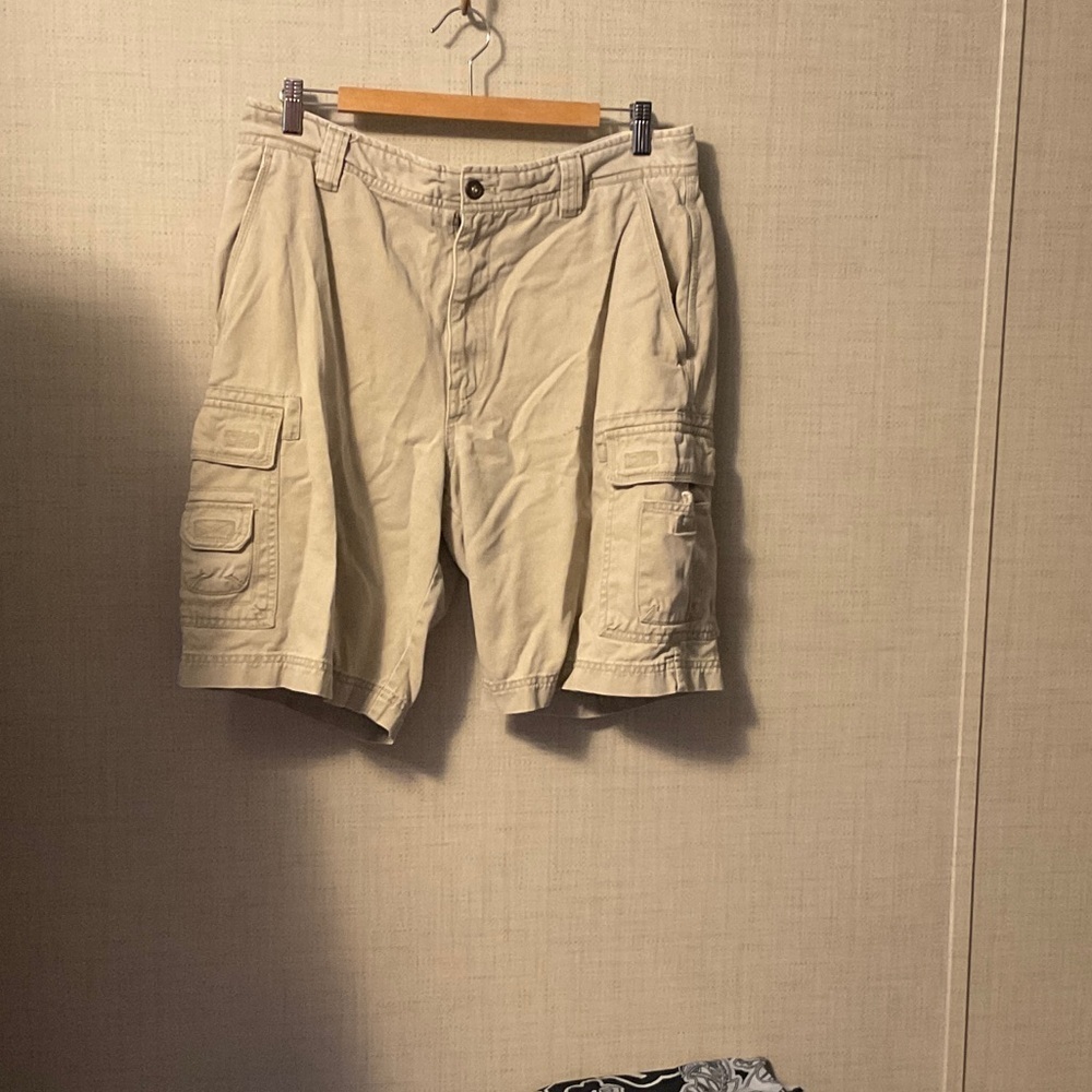 Saltwater LUXE Beige Cargo Shorts
